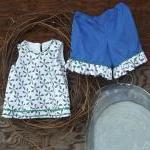 Girls Top And Ruffled Shorts In A Size 5 Spring..