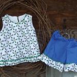 Girls Top And Ruffled Shorts In A Size 5 Spring..