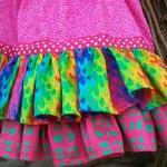 Girls Ruffled Twirl Skirt With Elastic Waist,..