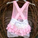 Baby Ruffled Romper Knot Ties Size 6/9months(12/18..